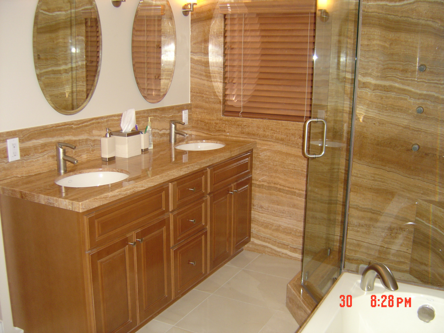 Bath Redesign after luxury renovation in Santa Monica, CA