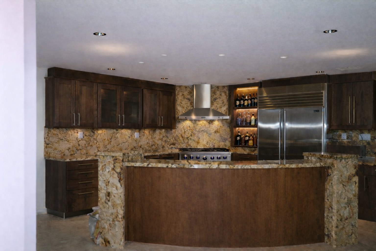 Luxury minimalist kitchens remodel in Bel Air, CA by Beverly Kitchens