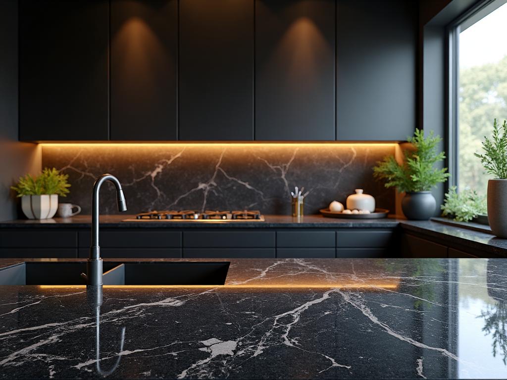 Granite countertop for luxury kitchen remodel in West LA