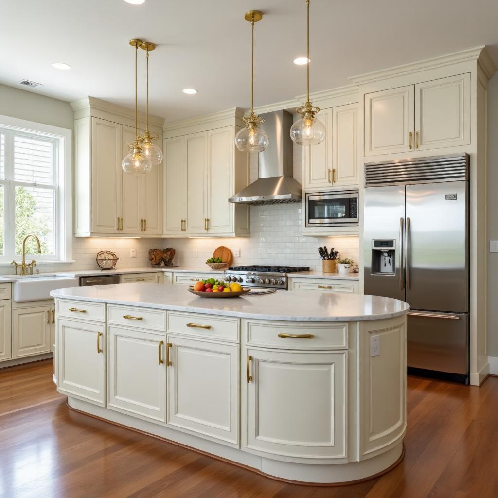 Quartz countertop for luxury kitchen remodel in West LA