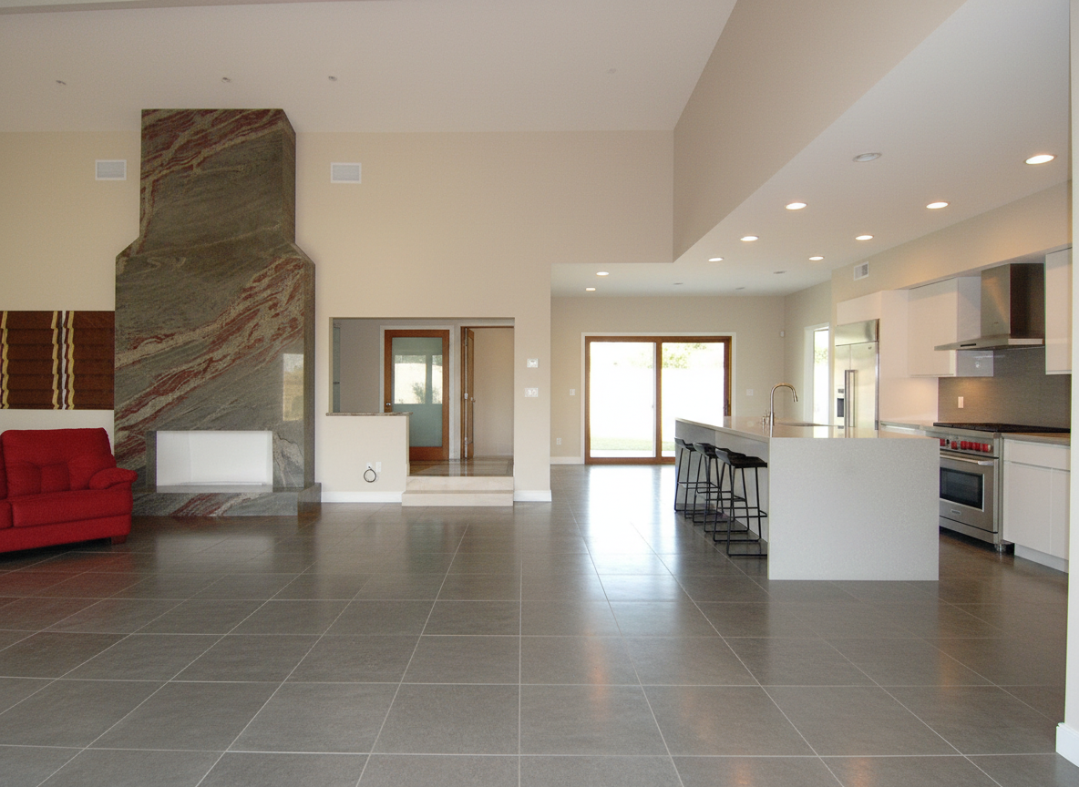 Natural Stone kitchen flooring for luxury homes in West LA