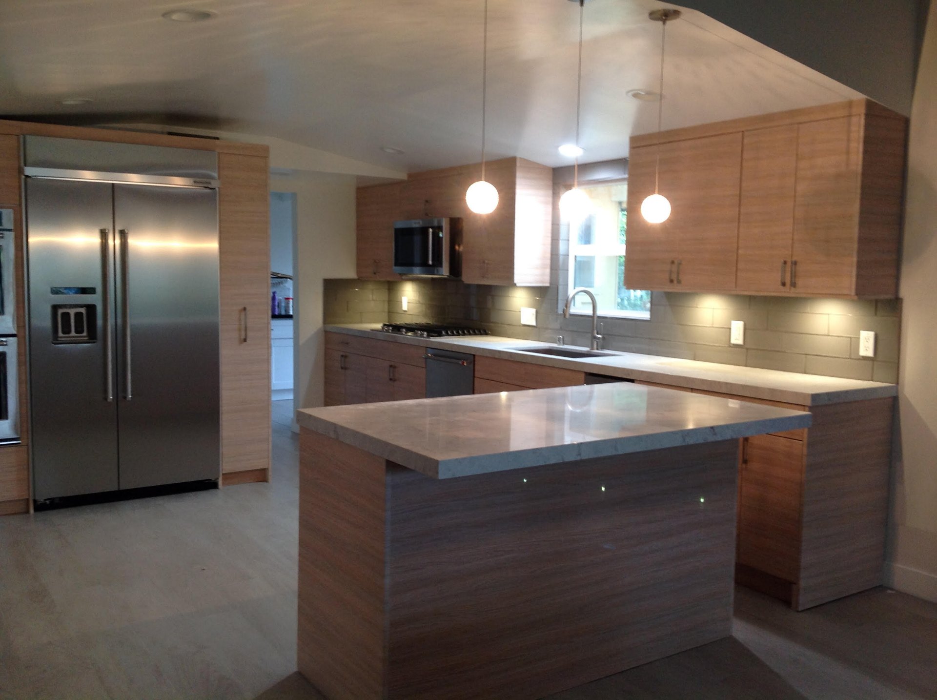 Task Lighting design for luxury kitchen in Beverly Hills