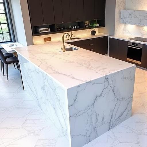 Waterfall Edge countertop edge profile for premium kitchen design